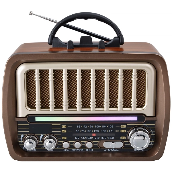 RADIO PORTATIL MEGASTAR RX75BTM FM AM SW USB BLUETOOTH 2V MARROM/DOURA