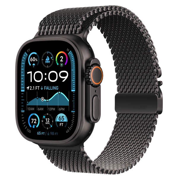 RELOGIO APPLE ULTRA 2 49MM CEL M MX5U3BE/A MILANESE LOOP ANATEL BLA TI