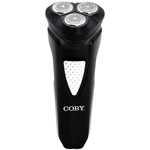 BARBEADOR COBY CY3365-5111 MEN`S SHAVER 3CABECAS RECARREGAVEL PRETO