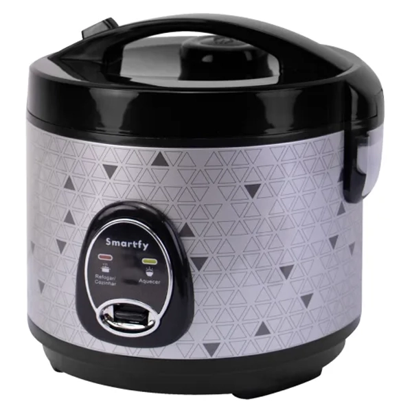 PANELA DE ARROZ SMARTFY PE02G 1.8L 700WATTS 220V/50/60HZ SILVER/PRETO