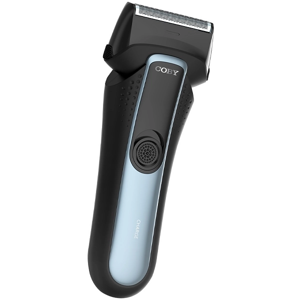 BARBEADOR COBY CY3370-4211 MEN`S SHAVER RECARREGAVEL PRETO/AZUL