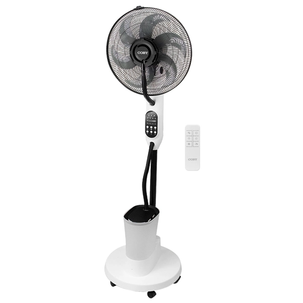 VENTILADOR COBY CY4501-MF1601-MVDC C/UMIDIFICADOR 60WATTS 2V BRAN/PRE
