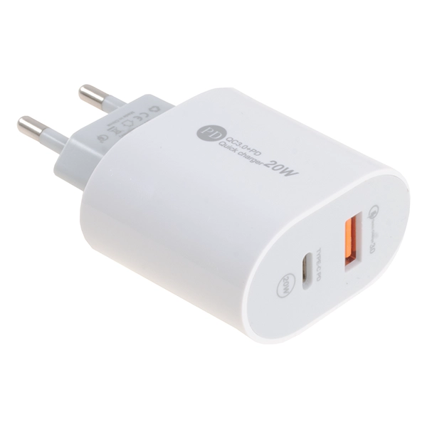 ADAPTADOR DE TOMADA USB USB-C MOX MO-C22 20W 2SAIDA(PADRAO BR)BRANCO