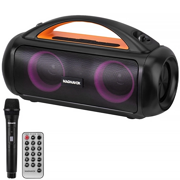 SPEAKER MAGNAVOX MPS3124 (BOOMBOX)BLUETOOTH USB FM AUX 1MIC 40W 2V PRE