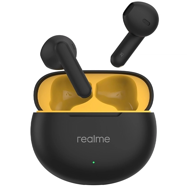 FONE BT REALME BUDS T01 RMA2406 C/MICROFONE PRETO/AMARELO