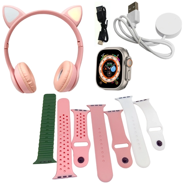 RELOGIO S/MARCA TK702 SMART WATCH DOURADO (KIT VARIADO)
