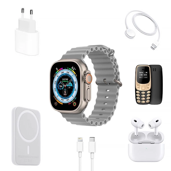 RELOGIO S/MARCA X8 PLUS SMART WATCH DOURADO/BEIGE (KIT VARIADO)