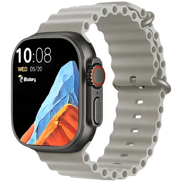 RELOGIO BLULORY ULTRA 2 (2025) SMART WATCH CINZA/BEIGE