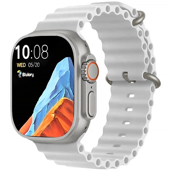 RELOGIO BLULORY ULTRA 2 (2025) SMART WATCH SILVER/BRANCO