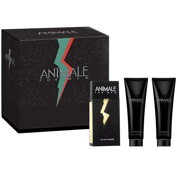PERFUME MASCULINO ANIMALE FOR MEN EDT 100ML+GEL100+AFT SHAVE100KT(0247