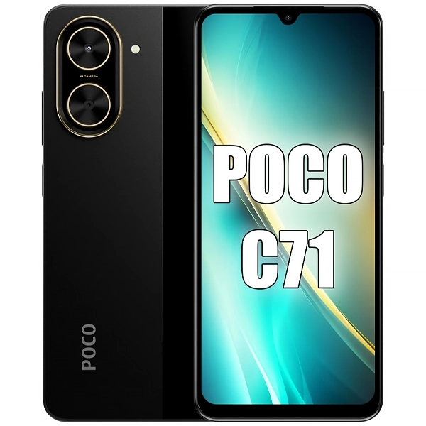 Smartphone Xiaomi POCO C71 Dual SIM de 128GB/4GB RAM de 6.88" 32MP/8MP - Preto (Global)