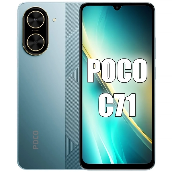 Smartphone Xiaomi POCO C71 Dual SIM de 128GB/4GB RAM de 6.88" 32MP/8MP - Azul (Global)