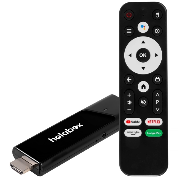 ADAPTADOR TV HOLABOX TV STICK T600 8K NETFLIX C/CONTROLE PRETO