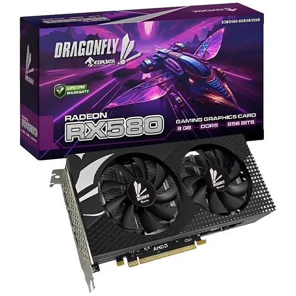 PLACA DE VIDEO KEEPDATA DRAGONFLY KDRX580-8GD5B/256B 8GB DDR5