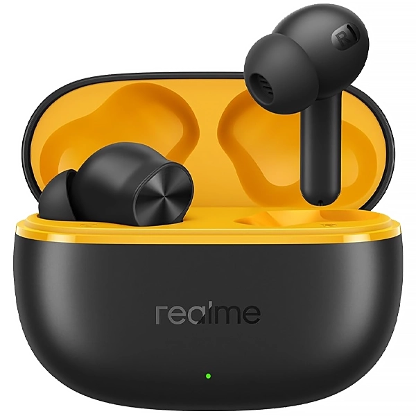 FONE BT REALME BUDS T200 LITE RMA2415A C/MICROFONE PRETO/AMARELO