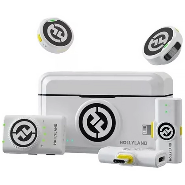 MICROFONE LAPELA HOLLYLAND LARK M2COMB(2TX+3RX)WI USB-C LIGH CAM ANA B