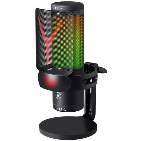 MICROFONE REDRAGON GM301 FENRIS RGB PRETO