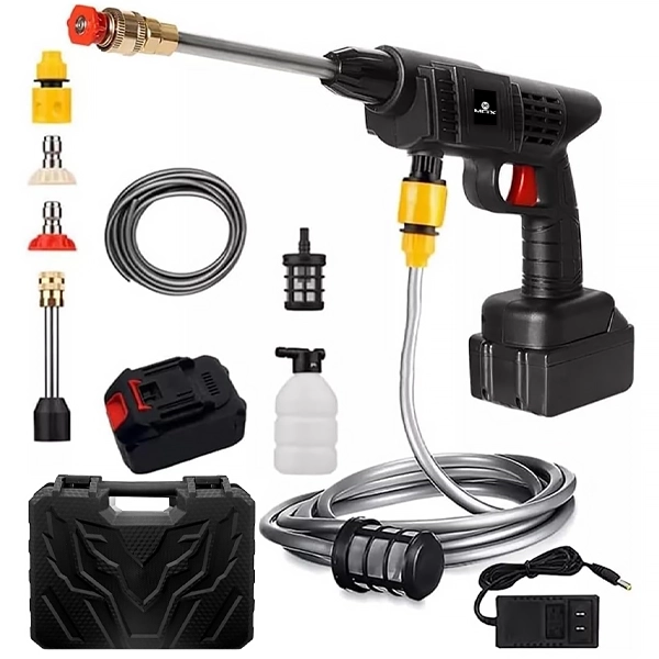 HIDROLAVADORA PORTATIL MOX MO-LP99 RECARREGAVEL 2V PRETO