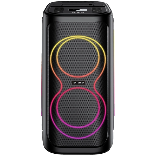 CAIXA *KARAOK AIWA AW-POP12 TWS USB BLUETOOTH AUXILIAR 800WATTS PRETO
