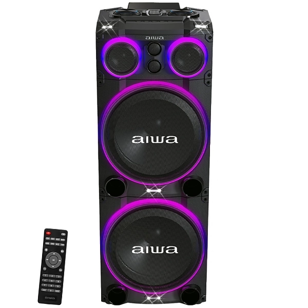 CAIXA *KARAOK AIWA AW-POC15 TWS USB BLUETOOTH AUXILIAR 4000WATTS 2V PR
