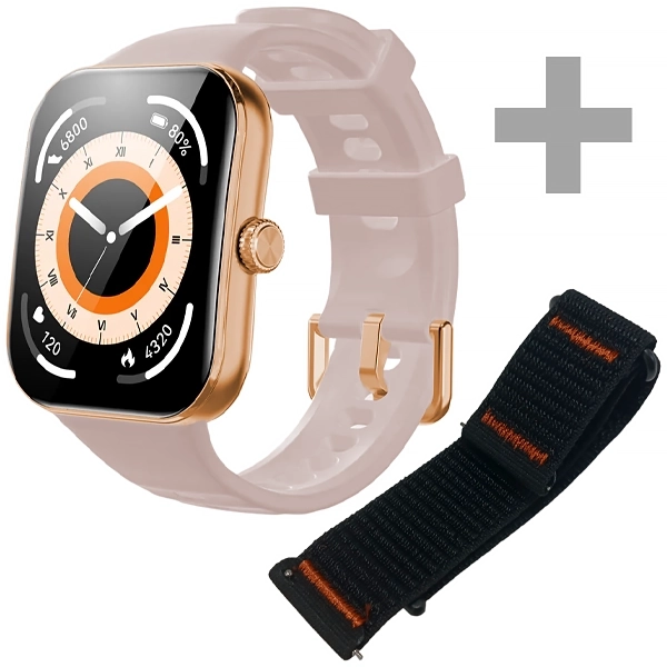 RELOGIO AIWR PEPS 1S A2501 SMART WATCH DOURADO/ROSA
