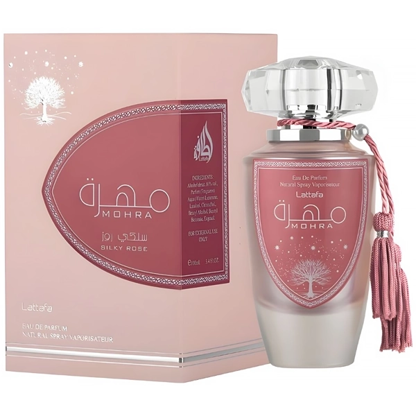Perfume Feminino Lattafa Mohra Silky Rose EDP 100 ml