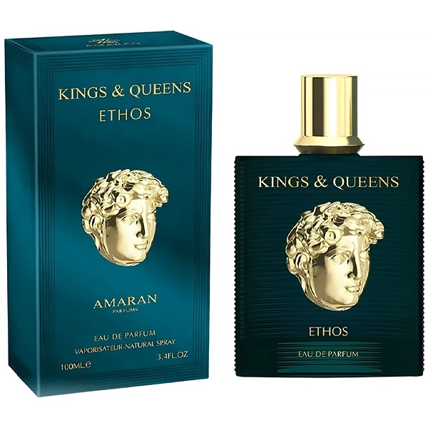PERFUME MASCULINO ARABE AMARAN KINGS & QUEENS ETHOS EDP 100ML (727775)