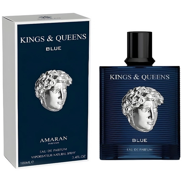PERFUME MASCULINO ARABE AMARAN KINGS & QUEENS BLUE EDP 100ML (727782)