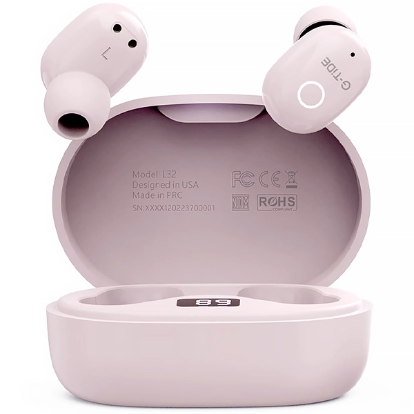 FONE BT G-TIDE L32 TRUE WIRELESS EARPHONE C/MICROFONE ROSA