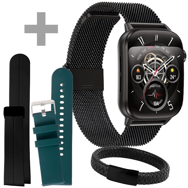 RELOGIO G-TIDE S6 PRO AMOLED SMART WATCH PRETO
