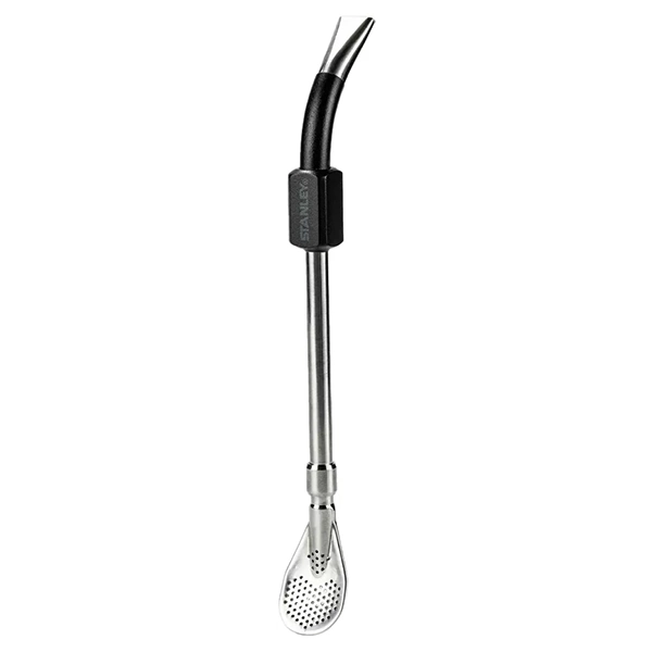 BOMBA STANLEY 302-002 CLASSIC MATE STRAW INOX SILVER/PRETO