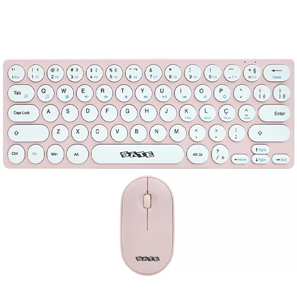 TECLADO SATELLITE AK-6031G WIRELESS PORTUGUES+MOUSE ROSA