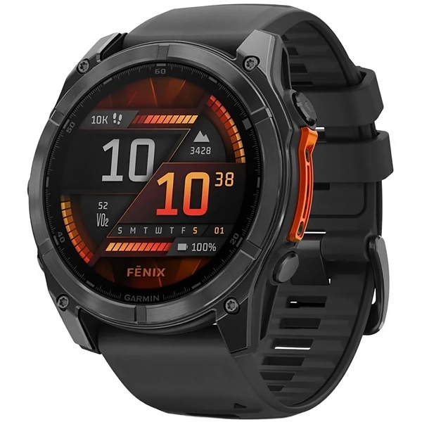 RELOGIO GARMIN FENIX 8 AMOLED 51MM SMART WATCH 010-02905-00 CINZA/PRET