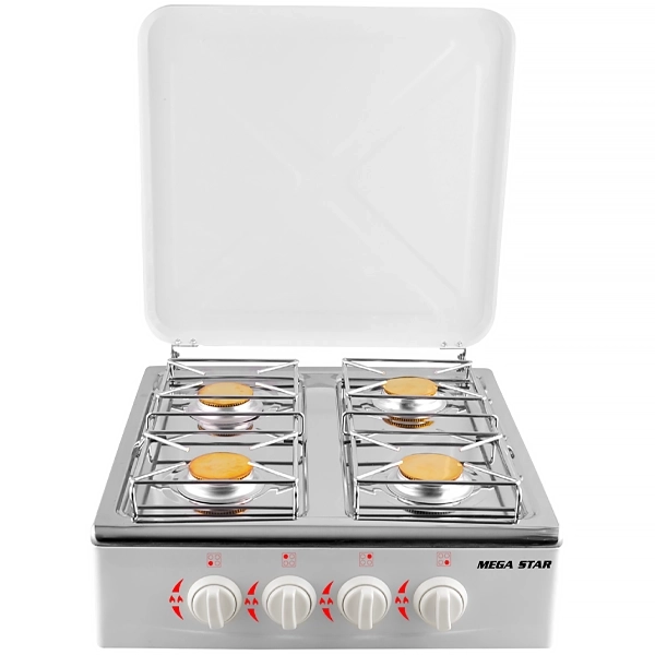 FOGAREIRO MEGASTAR CO6026 INOX GAS 4FOGAO BRANCO