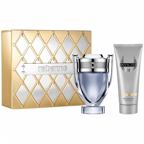 PERFUME MASCULINO PACO RABANNE INVICTUS EDT 100ML+SHAMPOO100 KIT(2571)