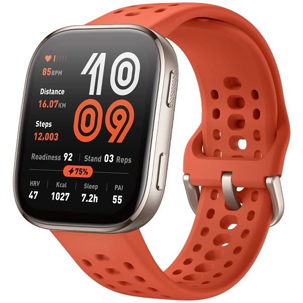 RELOGIO AMAZFIT BIP 6 A2435 SMART WATCH DOURADO/VERMELHO