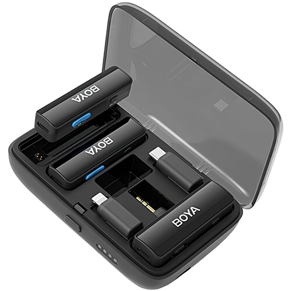 MICROFONE LAPELA BOYA BOYALINK (2TX+1RX)WIRELESS USB-C LIGHT TRS CAM P