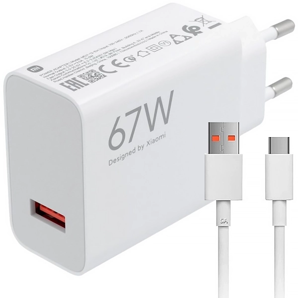 CARREGADOR  USB USB-C P/ CELULAR XIAOMI MDY-12-EH 67WATTS 1SAIDA BRAN