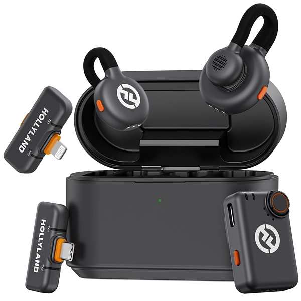 Micrófono Inalámbrico Hollyland LARK M2S con USB-C/Lightning - Space Gray