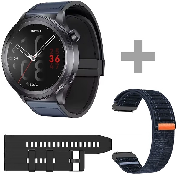 RELOGIO G-TIDE R8 PRO AMOLED SMART WATCH CINZA/AZUL
