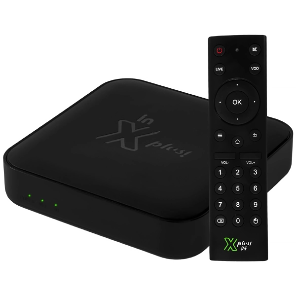 Receptor FTA In XPlus V4 IPTV con Wi-Fi de 16GB/2GB RAM - Negro