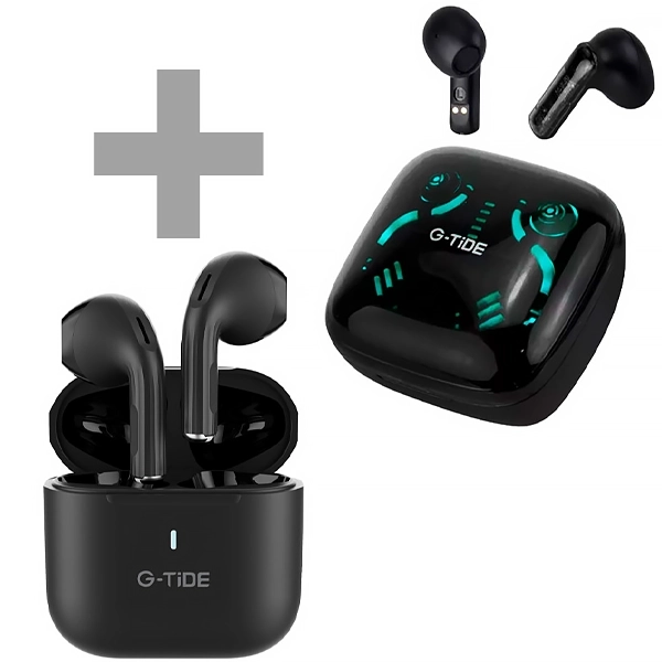 FONE BT G-TIDE G11 ENC GORGEOUS GAMING HEADSET PRETO +FONE L11 PRETO