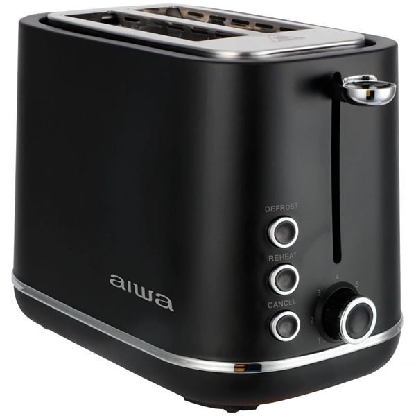 TORRADEIRA AIWA AW-TD1430 2PAES 850WATTS 220V/50/60HZ PRETO/SILVER