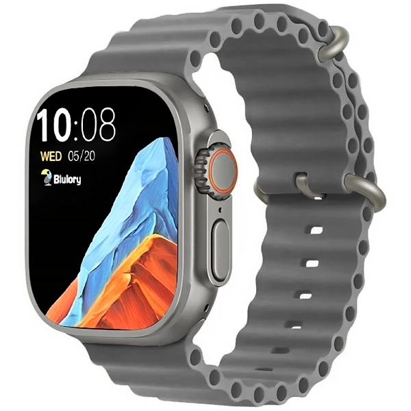 RELOGIO BLULORY ULTRA MINI 2025 SMART WATCH CINZA