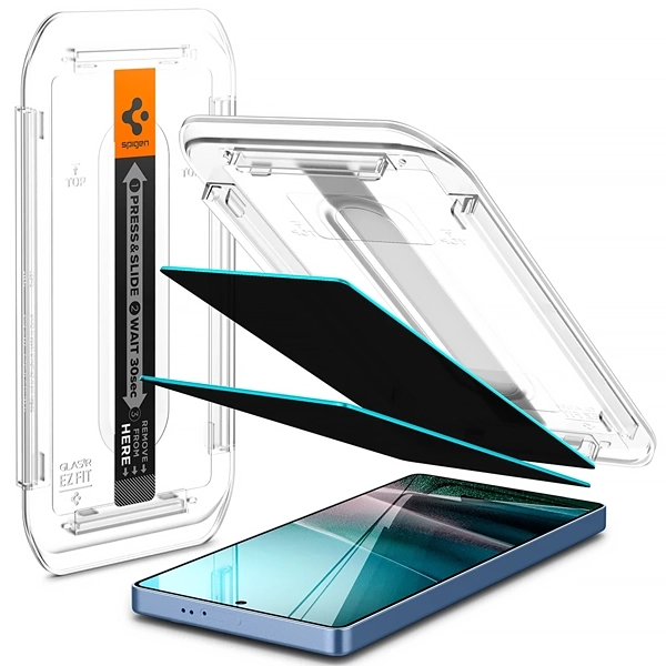 PELICULA VIDRO SPIGEN GALAXY S25 ULTRA AGL09221 PRIVACY C/2UNID TRANSP