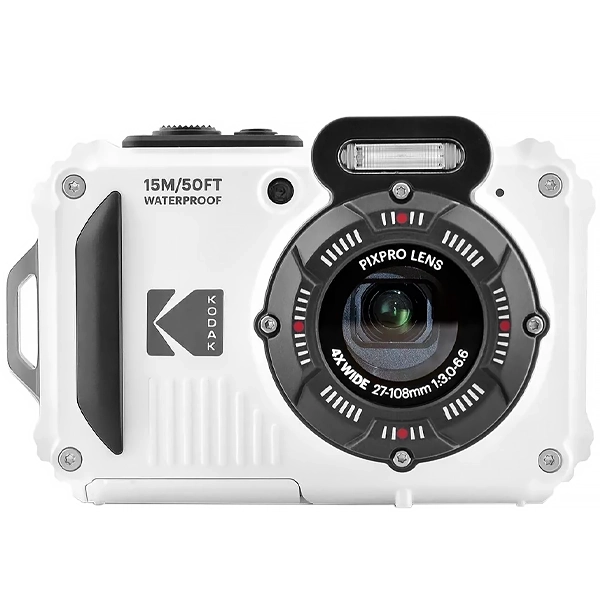 Cámara Fotográfica Kodak Pixpro WPZ2 16MP Full HD de 2.7"con Wi-Fi - Blanco