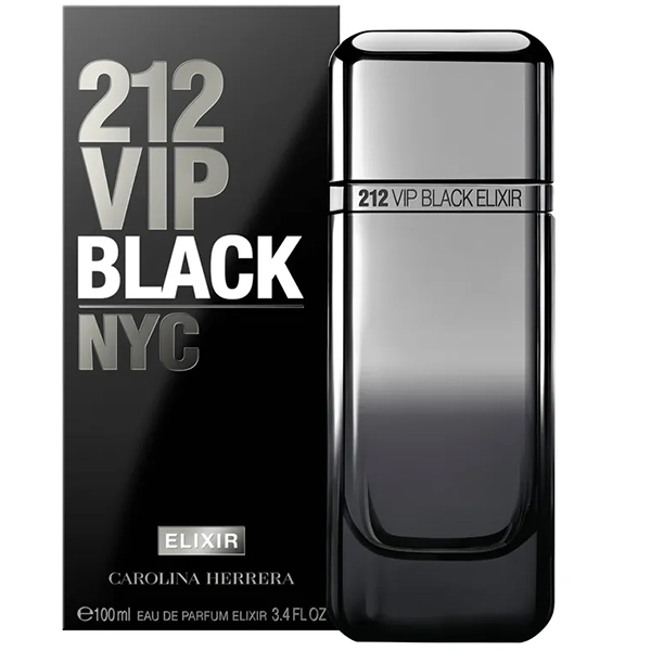 PERFUME MASCULINO CAROLINA HERRERA 212 VIP BLACK NYC ELIXIR EDP100(016