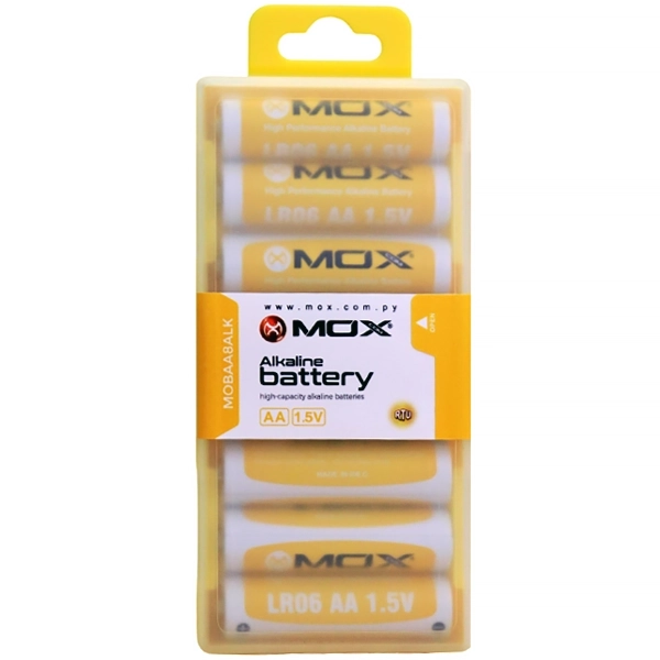 PILHA MOX ALCALINA LR06 MOBAA8ALK AA C/8UNIDADES