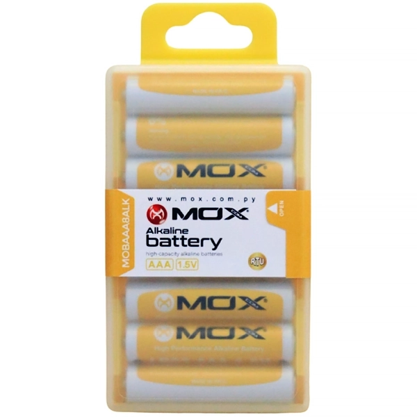 PILHA MOX ALCALINA LR03 MOBAAA8ALK AAA C/8UNIDADES