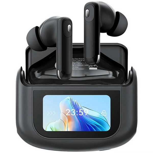 FONE BT BLACKVIEW AIRBUDS12 TRUE WIRELESS EARBUDS C/MICROF(***)PRETO